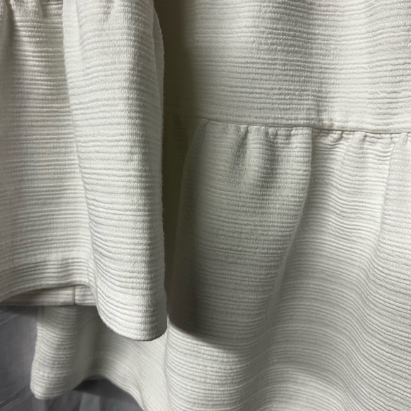 White Peplum Top J Crew Medium - Picture 3 of 8